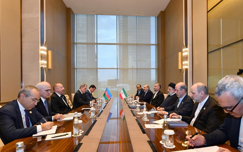 Ilham Aliyev: Routes that will pass over Astara River and through Aghband area will help cement brotherly relations between Iran and Azerbaijan