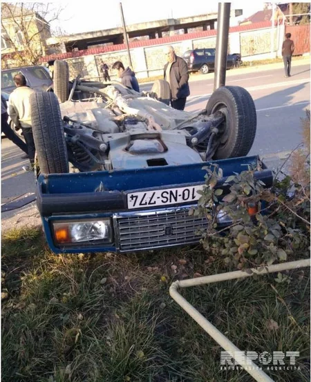 Qubada minik avtomobilləri toqquşub, xəsarət alanlar var - FOTO - YENİLƏNİB