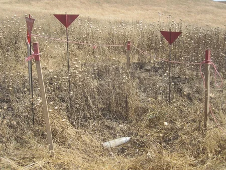 Tərtər, Füzuli rayonlarında partlamamış top və raket mərmiləri aşkarlanıb - FOTO