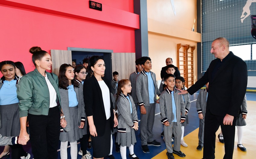 Ilham Aliyev, Mehriban Aliyeva meet with Aghali village residents