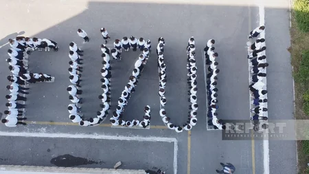 Kürdəmirdə Zəfər Günü münasibətilə fləş-mob keçirilib