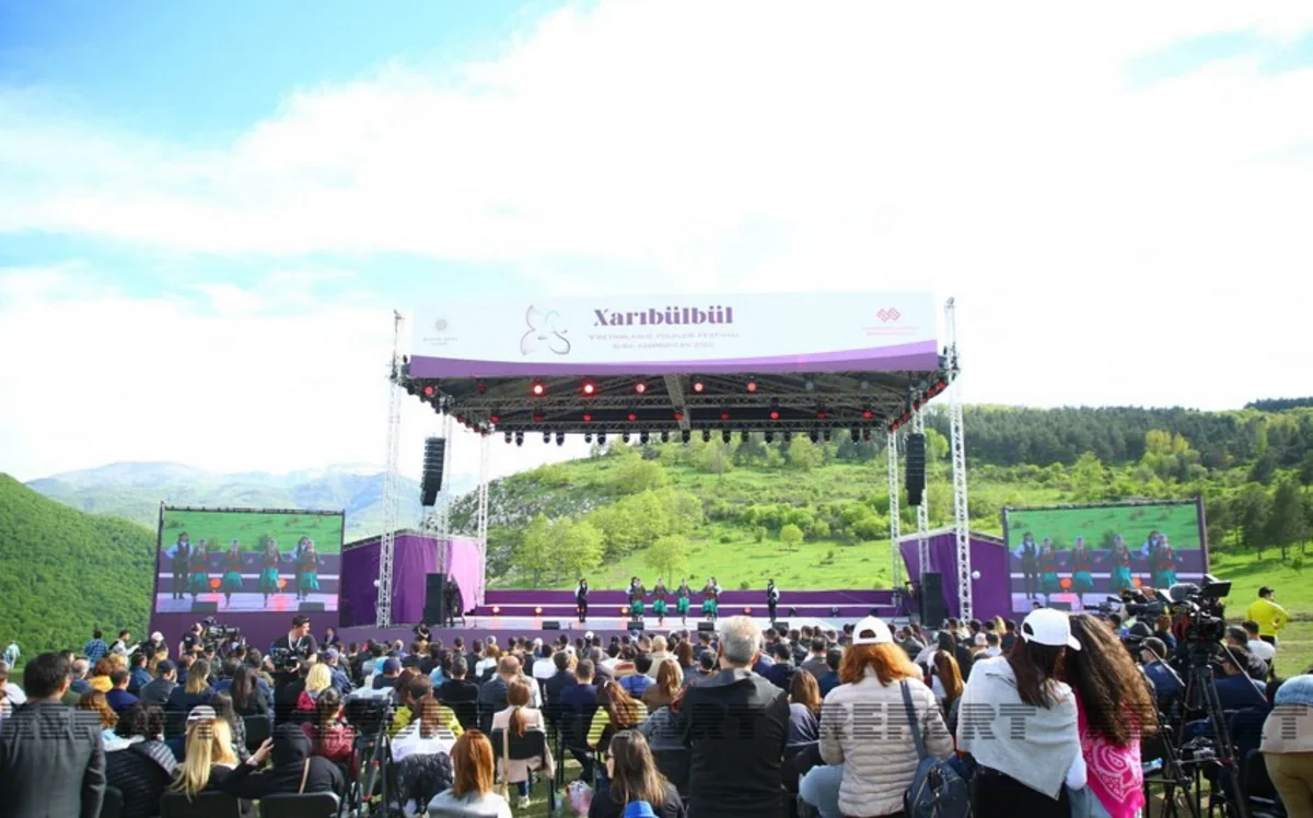 Euronews prepares report on Kharibulbul festival in Shusha