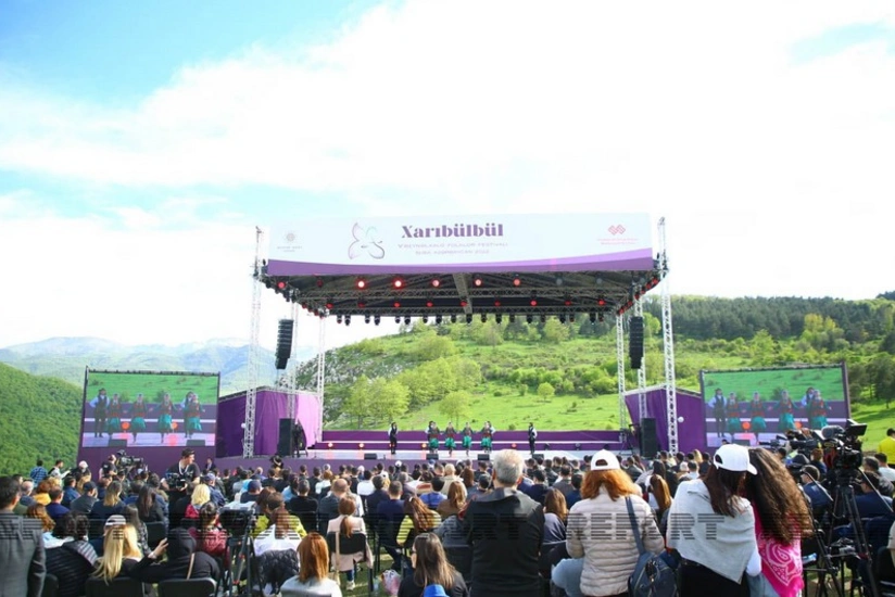 Euronews prepares report on Kharibulbul festival in Shusha