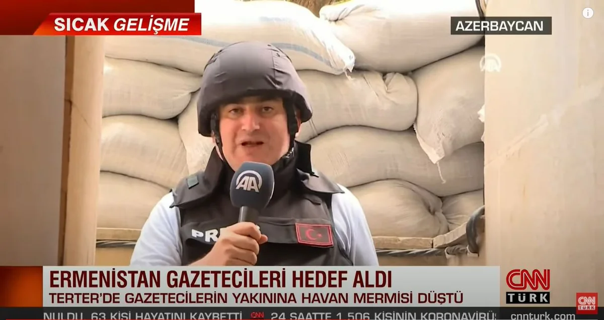“CNN Türk” ermənilərin hücumuna məruz qalan jurnalistlərdən yazdı