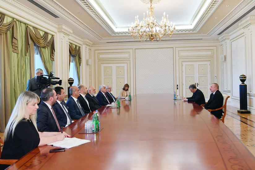 President Ilham Aliyev received delegation led by vice-speaker of Grand National Assembly of Turkey