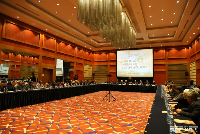 “Erməni təcavüzü və məhv olmuş tarixi dini abidələrimiz” mövzusunda konfrans keçirilib