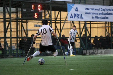 Bakı Olimpiya Stadionunda Qarabağ və Neftçi amputant futbol komandalarının oyunu keçirilib