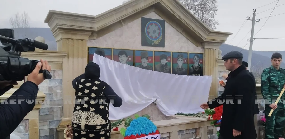Oğuzda şəhid bulağının açılışı olub