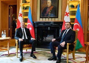 Ilham Aliyev, Irakli Garibashvili have working lunch in Mtskheta
