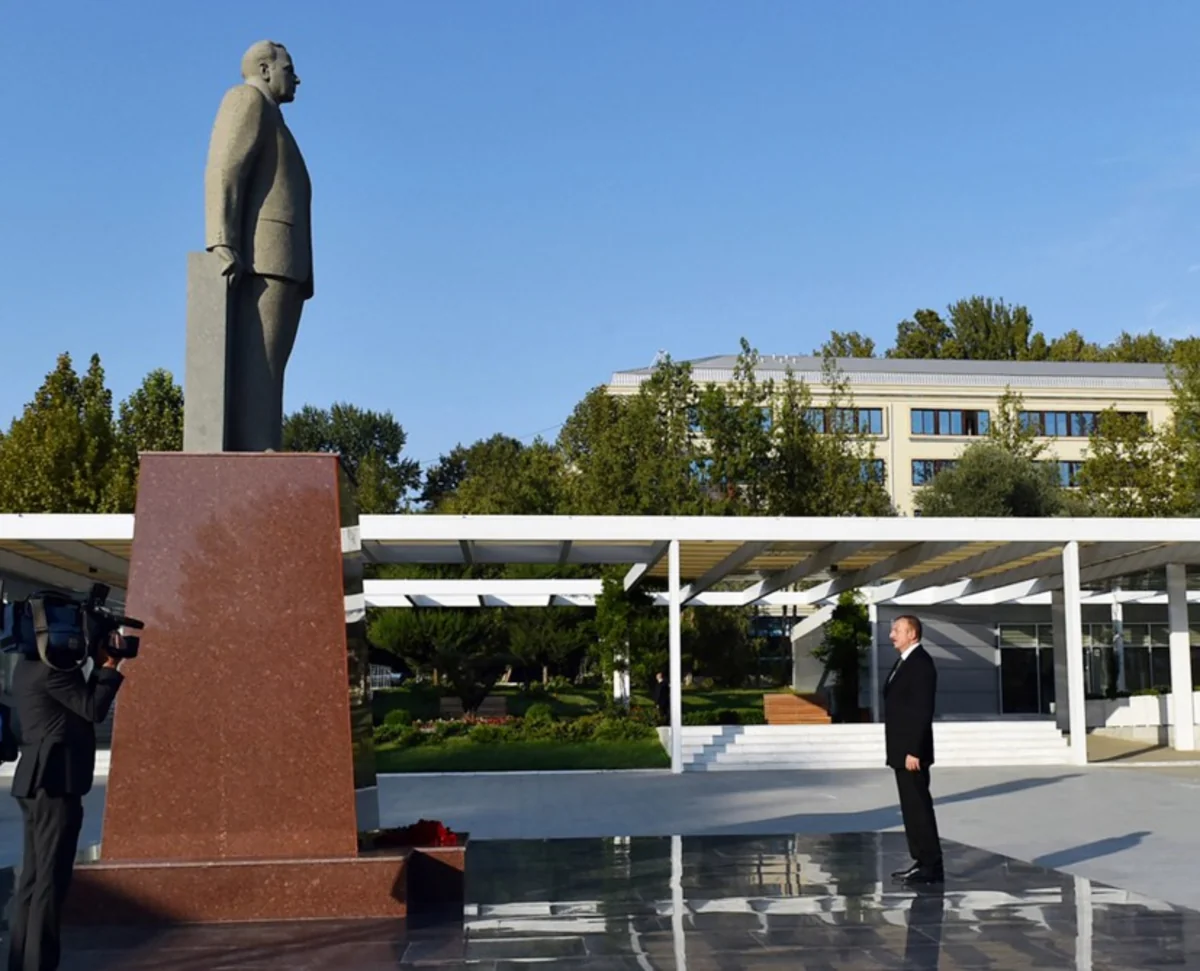 Prezident İlham Əliyev Mingəçevirdə səfərdədir
