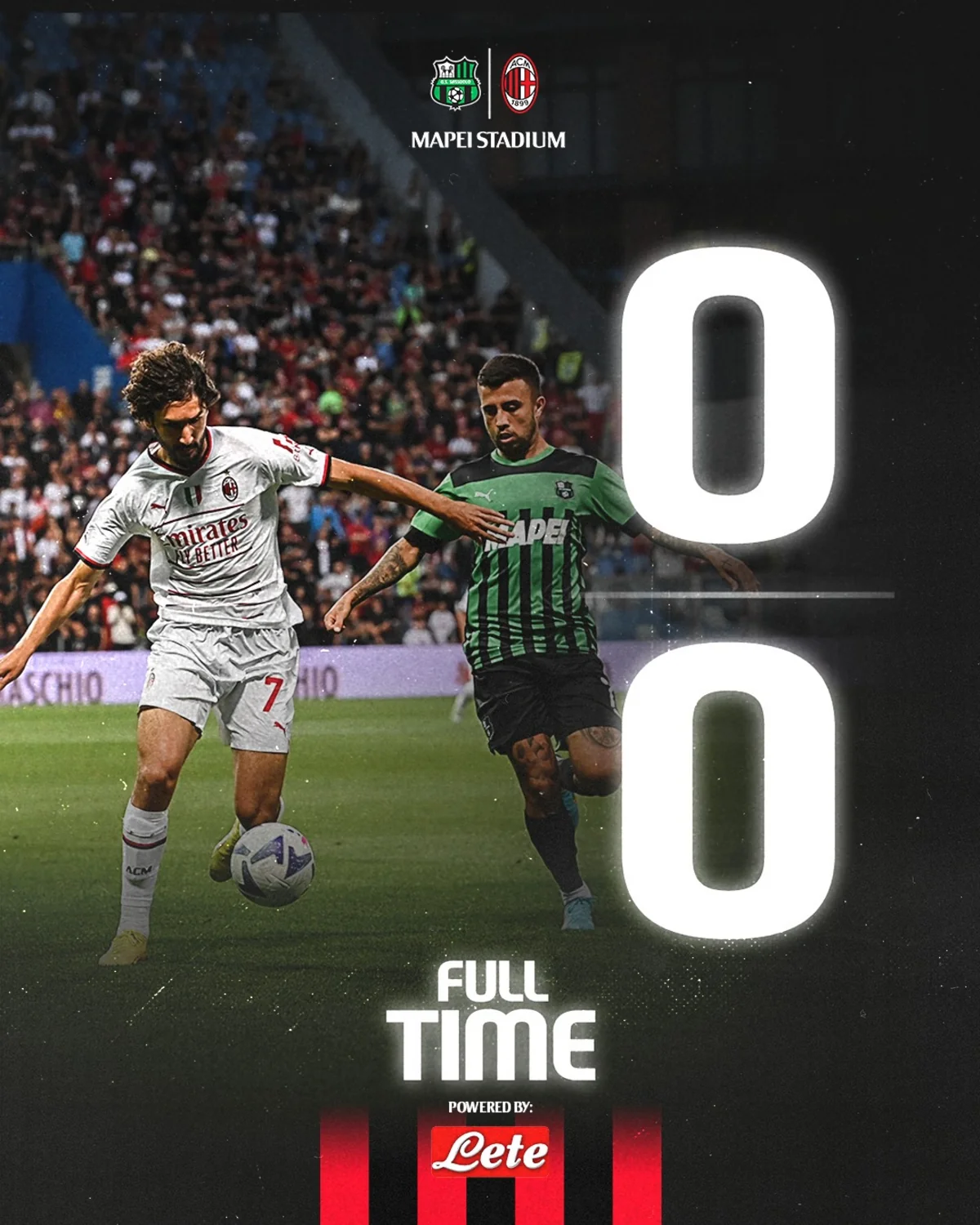 Milan İtaliya çempionatında turun açılış matçında xal itirib