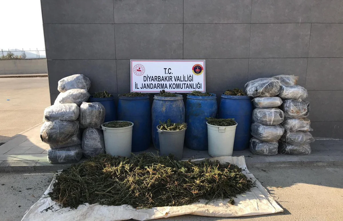 Türkiyədə 2,3 tondan çox narkotik maddə ələ keçirilib