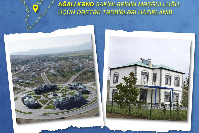 Ağalı kənd sakinlərinin məşğulluğu üçün dəstək tədbirləri hazırlanıb