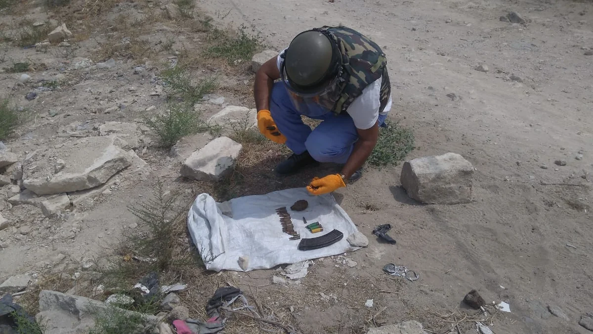 Nardaranda əl qumbarası, patronlar aşkarlandı