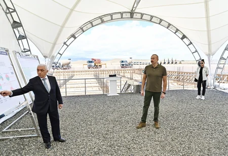 İlham Əliyev və Mehriban Əliyeva “Cəbrayıl” enerji qovşağının təməlqoyma mərasimində iştirak ediblər - YENİLƏNİB
