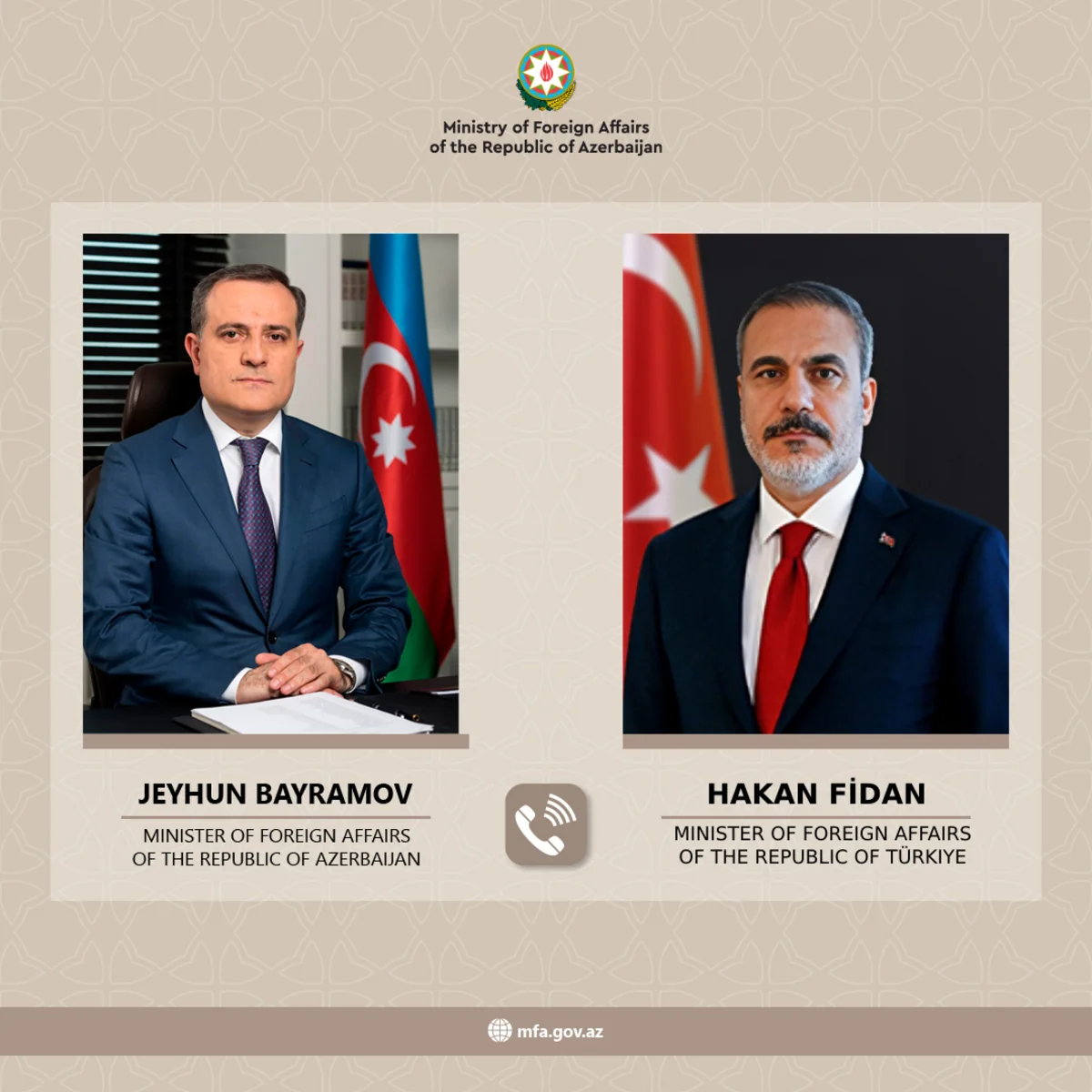 Azerbaijani FM briefs Turkish counterpart on Azerbaijan-Armenia normalization process