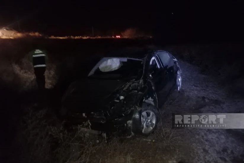 Kürdəmirdə yol qəzasında bir ailənin 3 üzvü xəsarət alıb