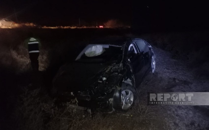 Kürdəmirdə yol qəzasında bir ailənin 3 üzvü xəsarət alıb