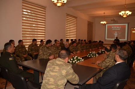Xocalı soyqırımı ilə bağlı Azərbaycan Ordusunda tədbirlər keçirildi