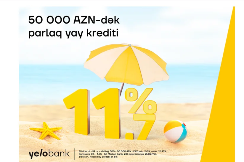 Yelo Bankdan parlaq yay krediti