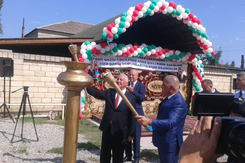 Azərbaycanda daha iki yaşayış məntəqəsinə ilk dəfə təbii qaz verilib