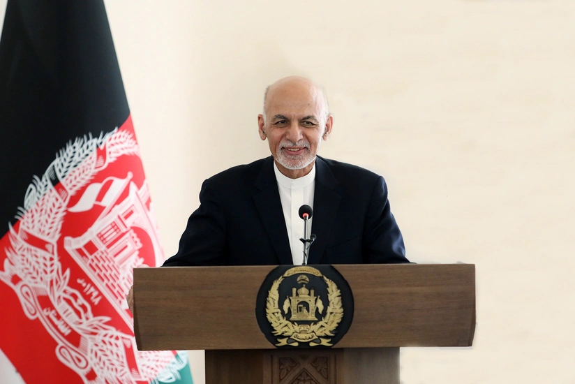 Afghan president presumed to have flown to US