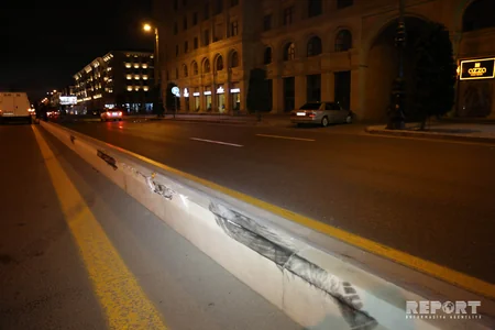 Heydər Əliyev prospektində yüksək sürət qəzaya səbəb olub - FOTO - VİDEO - YENİLƏNİB