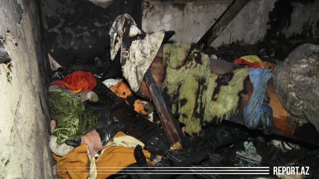 Bakıda yaşayış evində yanğın söndürüldü - VİDEO - YENİLƏNİB