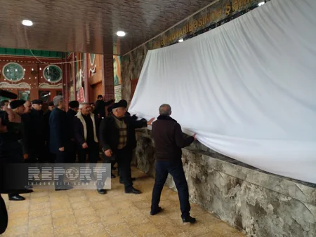 Göyçayda şəhidlərin xatirəsinə inşa edilən bulaq kompleksinin açılışı olub