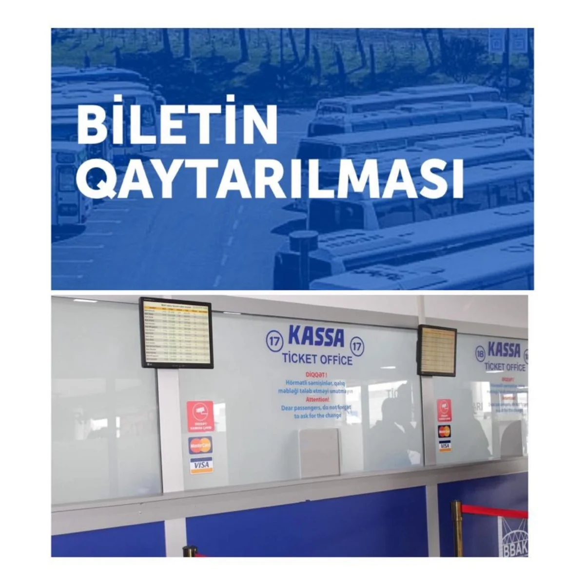 Avtobuslara qabaqcadan bilet alan sərnişinlərdən komissiya tutulmayacaq