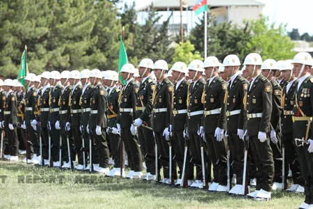 Прошла церемония выпуска учащихся Военного института имени Гейдара Алиева