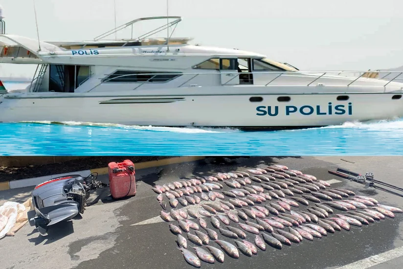 Su polisi Xəzərdə körpə balıqları ovlayan şəxsləri saxlayıb