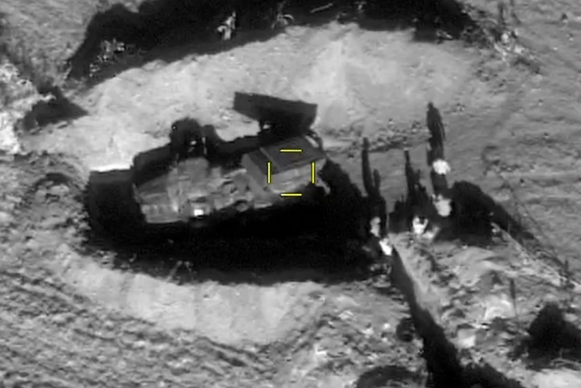 Enemy's firing points, command post destroyed