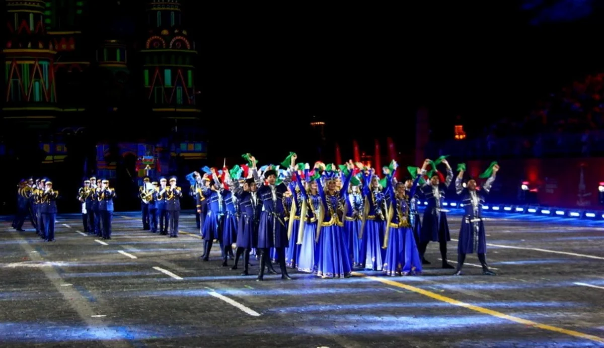 Azerbaijan Military Band takes part in Spasskaya Tower international military music festival