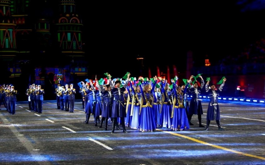 Azərbaycanın hərbi orkestri “Spasskaya başnya” beynəlxalq hərbi-musiqi festivalında iştirak edir - VİDEO
