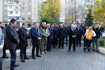 Vətən müharibəsində şəhid olan təcili yardım sürücüsünün xatirə lövhəsinin açılışı olub
