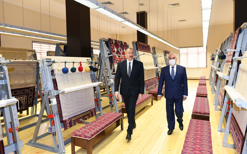 Ilham Aliyev attends inauguration of Nakhchivan branch of “Azerkhalcha” OJSC