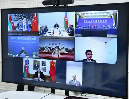 Azərbaycan-Çin Hökumətlərarası Ticarət-İqtisadi Əməkdaşlıq Komissiyasının videokonfrans formatında iclası keçirilib