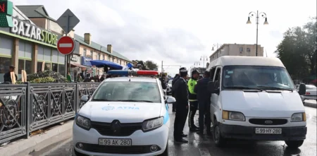 Bakıda qeyri-müntəzəm sərnişin daşıyan sürücülərə qarşı reyd keçirilib