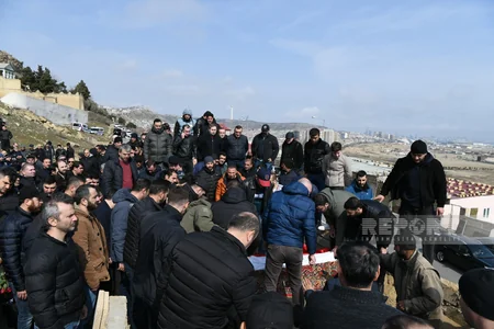 Xətaidə hipermarketə silahlı basqın zamanı həlak olan Rüfət Həşimov dəfn edilib