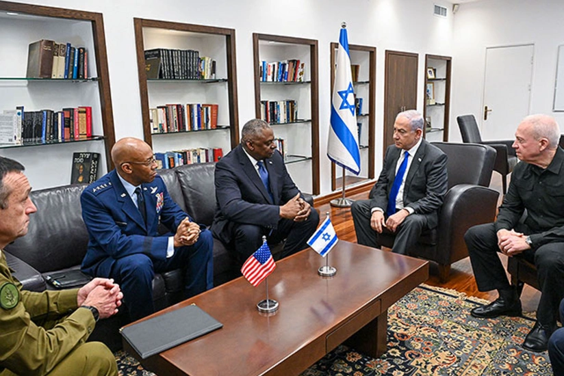 Israeli PM, Pentagon chief mull situation in Gaza