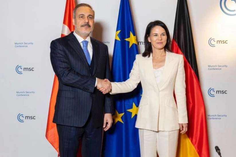 Turkish, German FMs discuss Gaza war, bilateral relations in Munich