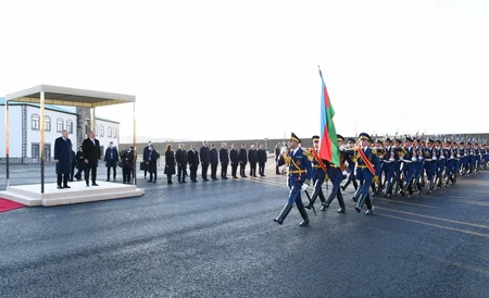 Ərdoğanı Zəngilanda Prezident İlham Əliyev qarşılayıb