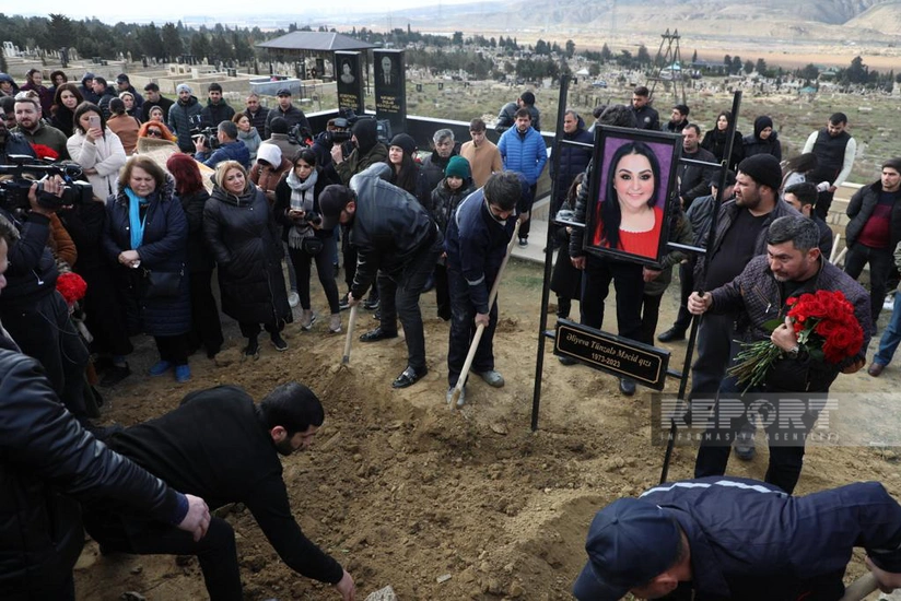 Əməkdar artist Tünzalə Əliyeva torpağa tapşırılıb - YENİLƏNİB-2