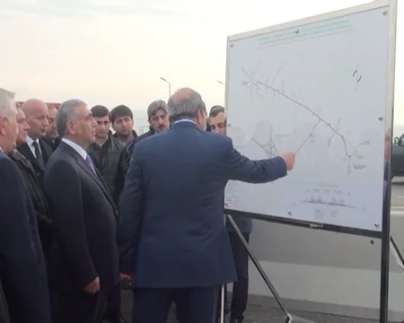 Hacıqabul-Kürdəmir avtomobil yolunun açılış mərasimi keçirilib