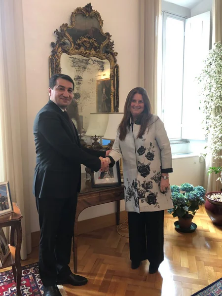 Hikmət Hacıyev Romada bir sıra görüşlər keçirib