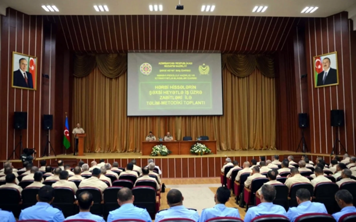 Training and Education Center of Azerbaijani Armed Forces hosts a meeting