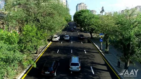 Bakının Zivərbəy Əhmədbəyov küçəsi təmir edilib