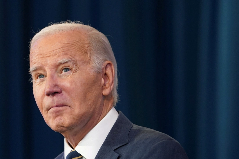 Biden calls Trump 'front runner' of opposition
