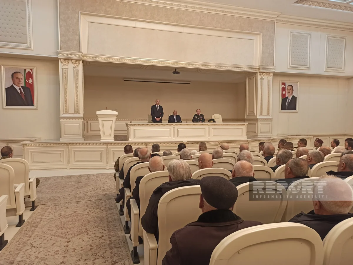 Sumqayıtda veteranlarla görüş keçirilib